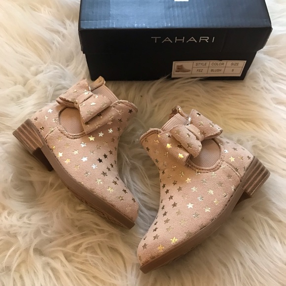 Baby Tahari Star & Bow Booties 5 - Picture 9 of 10